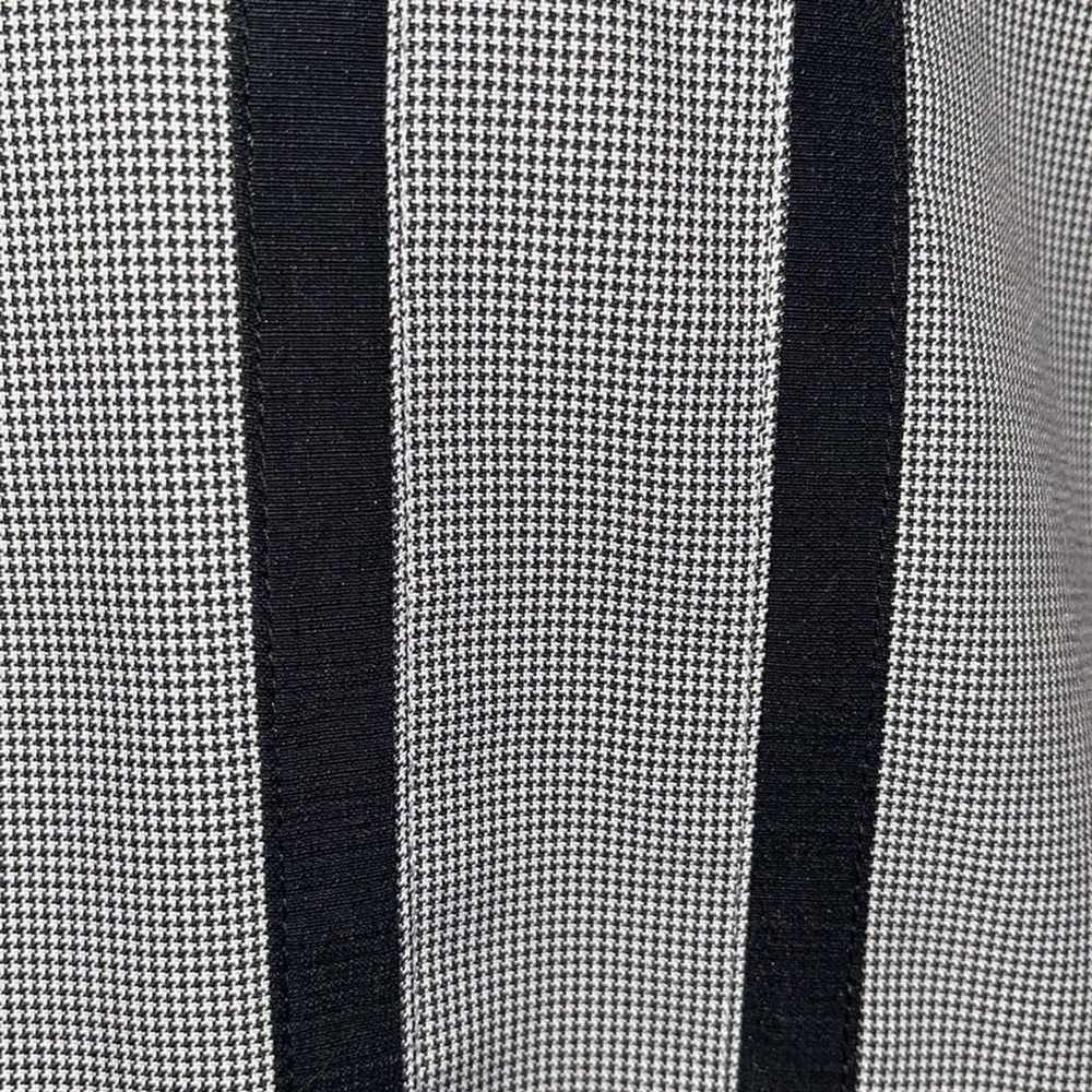 Cafe Luna Mens Polyester Button Down Shirt Tiny Houndstooth Black Stripes‎ XXL - Picture 4 of 9